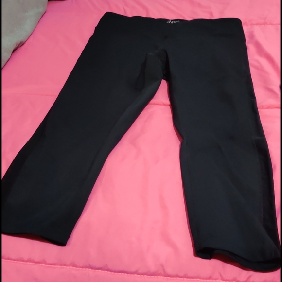ASICS CAPRI LEGGINGS BLACK MESH SIZE LARGE - Picture 3 of 9